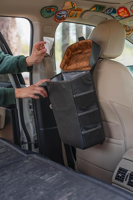 ONWRD Supply Co. Trasher - Vehicle Trash Can | Rugged Modular Utility for Adventure, Work & Everyday Use | Heavy Duty Water-Resistant Gear Bag - 15H x 10W x 5D