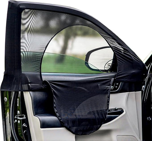 Sedans and Compact SUV Car Front Window Screens for Camping Front Windows Shade Driver Side Window Privacy Covers Zipper Added Increased Ventilation