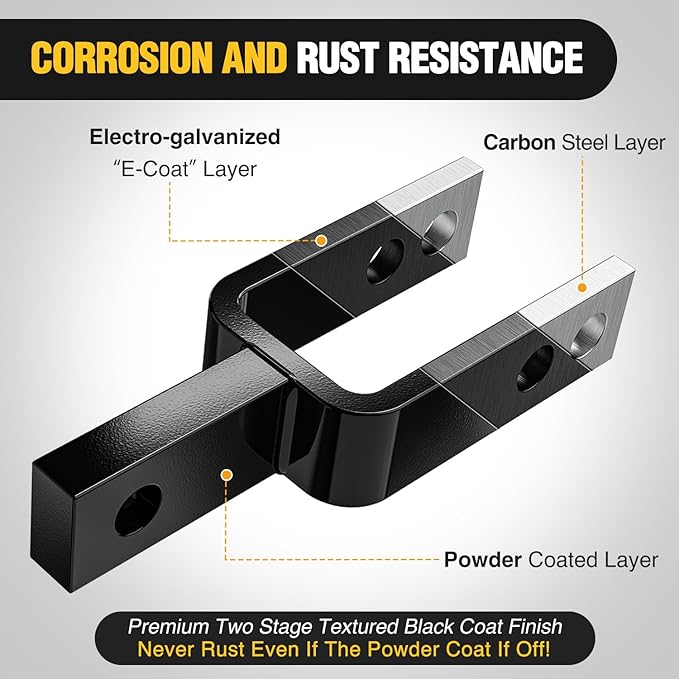 Nilight Versatile Quick Hitch Adapter with Adapter Sleeve Used to Adjust Top Link Bracket Movements Fits for Category 1 3-Point Quick Hitch Tractors