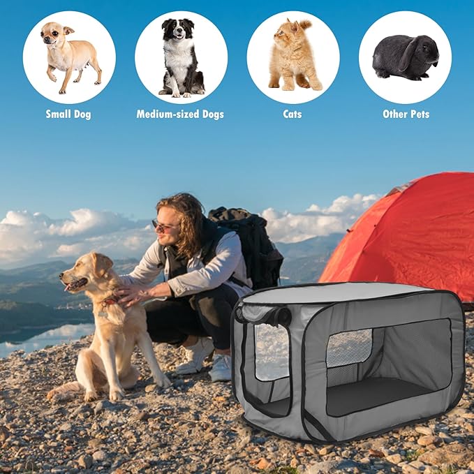 Dog Car Net Barrier Pet Barrier with Hooks Foldable Stretchable Storage Bag Universal for Cars, SUVs -Easy Install, Car Divider for Driving Safely with Children & Pets