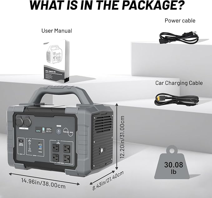 Portable Power Station 1800W (3600W Surge), 1024Wh LiFePO4 Solar Generator, 1.5H Fast Charging Home Battery Backup with 4 AC Outlets, Emergency Power Supply for Camping, RV, Off-Grid