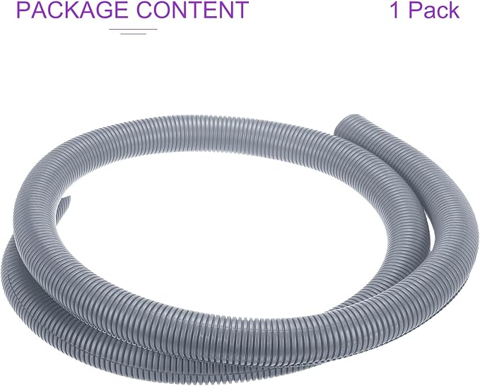 DMiotech 6.6ft Wire Loom Split Tubing 1 1/2 Inch(38.1mm) ID, Cord Protectors from Pet Flexible Conduit Cable Management for Office Home Garden, Gray