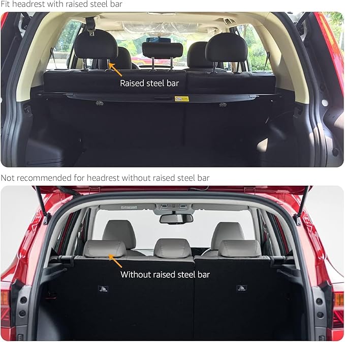 Amazon Basics Adjustable Dog Car Barrier for Vehicles, 59.72 x 5.20 x 16.46 in, Black