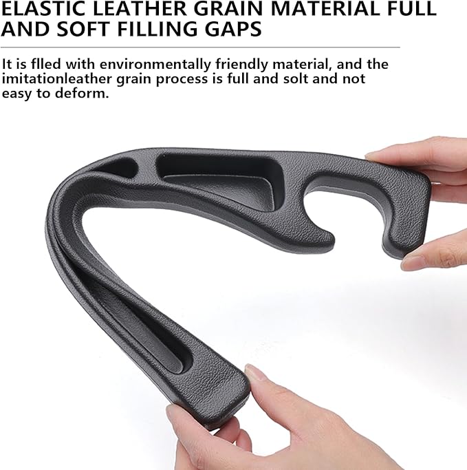 Universal Car Seat Gap Filler Organizer - No-Drop Seat in Between Seat Catcher - Gap Plug 2 Pack with Strip Storage Slot - Automotive Interior Accessories for Cars, Trucks, and SUV (Black)