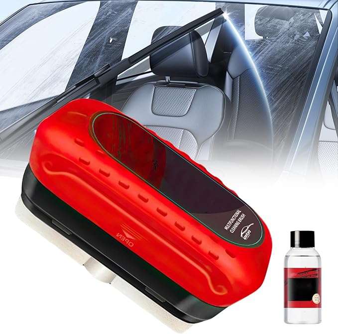 Yicengy Automotive Oil Film Cleaning Brush for Car Windows Car Glass Oil Film Cleaner,2026 New Cars Window Glasses Cleaning Boar with Extra Cleaner, Universal Cars Clear Vision Glass Cleaner