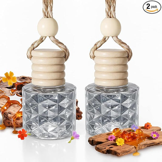 Car Air Freshener-Santal Voyage Scent Car Fresheners Long Lasting Essential Oil Car Diffuser- Cute Car Accessories for Women Interior without Methyl Carbitol&Hexylene Glycol