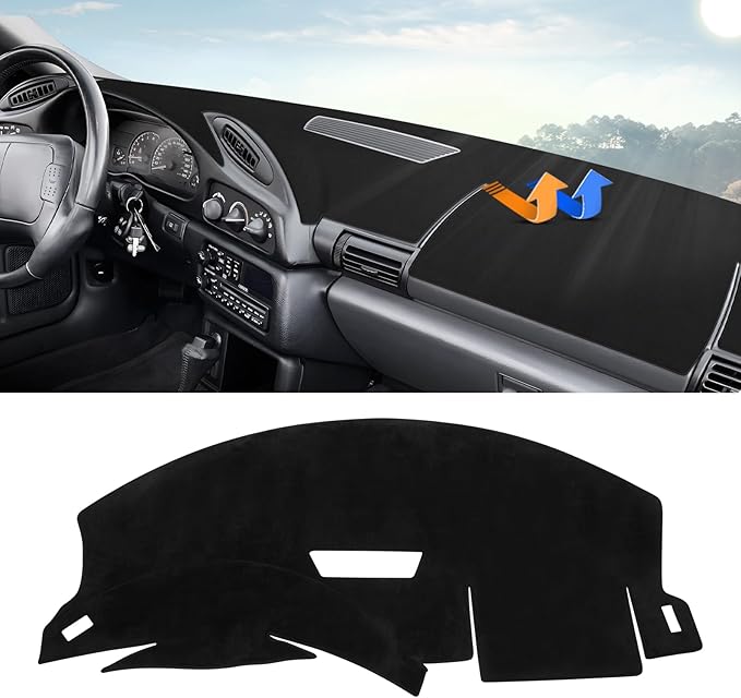 Autorder Dashboard Cover Mat for 1993 1994 1995 1996 Chevrolet Camaro Accessories Dash Cover Upgrade Velvet Dash Mat Sunshade Glare UV Rays Protector