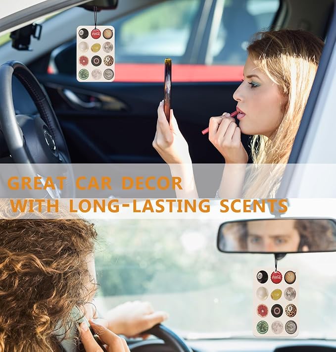 Vintage Lucky 8 Ball Car Air Freshener Trendy Retro Funky Disco Ball Car Accessories Hanging 3Pcs, Funky Aesthetic Cars Scents Mirror Decor Cheetah Print 8 Balls Cars Gifts for Women Girls(Real)