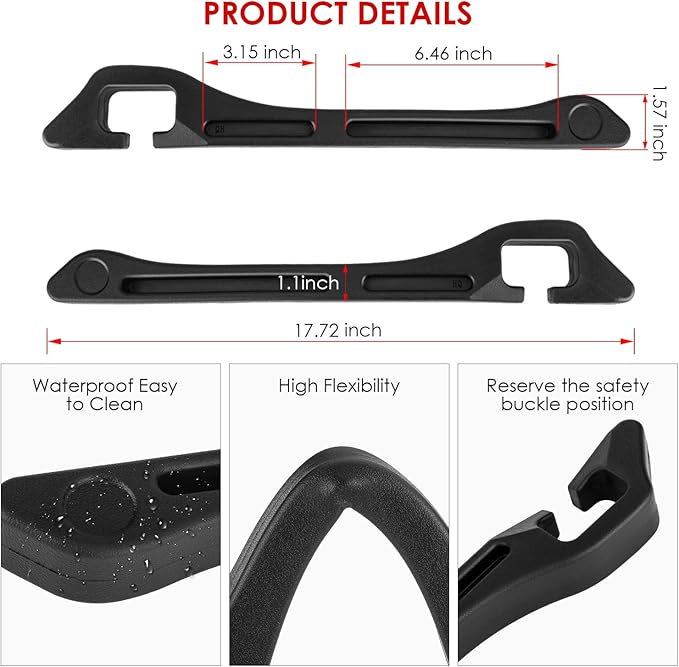 Car Seat Gap Filler, 2 Pack Seat Gap Filler Organizer with Seat Belt Holes, Seat Gap Fillers Between Seat and Console