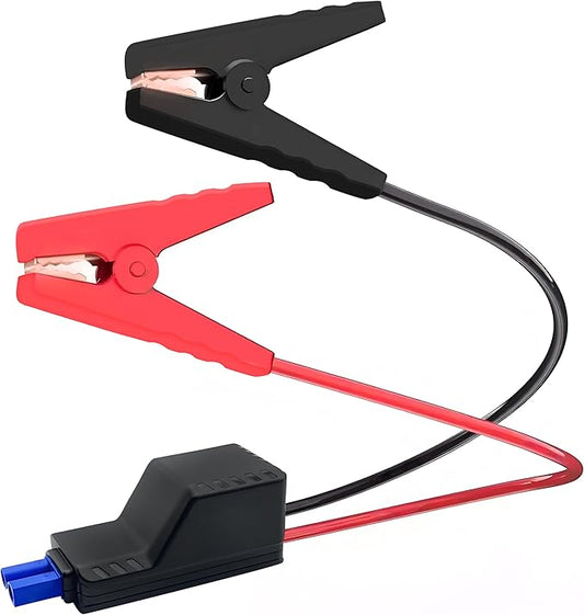 10AWG EC5 Jump Starter Cable,Smart Alligator Clip Clamp to EC5 Jump Starter Replacement Cables Emergency Car Jump Starter Booster for Vehicle, SUV, Truck, RV.