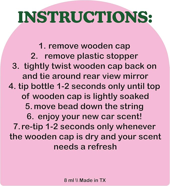 COOLGIRLCANDLES Cozy Cashmere Car Air Hanging Fragrance Oil Diffuser for Essential Oils, Long Lasting Car Diffuser Bottle