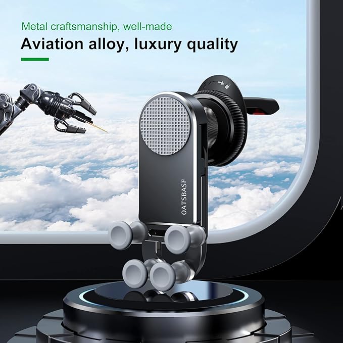 Z Fold 5 Car Mount, [Without CASE] Aluminum Universal Vent Z Fold 6 Acessories for Galaxy Z Fold 7 6 5 4 3 2 S25 Ultra Pixel 9 Pro Fold iPhone 16 15