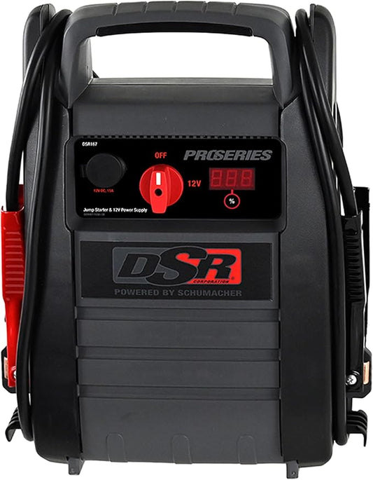 Schumacher Electric DSR ProSeries Car Battery Jump Starter & Portable Power Station - 2250 Peak Amp 12V Car Starter & Jump Box- Digital Display, Heavy-Duty Booster Cables - DSR167