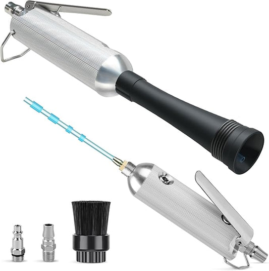 PARAROSE Car Detailing Cleaning Gun,Car Detailing Kit Interior Cleaner,High Pressure Blower Gun,Car Detailing Tools for Car Quickly Blasts Dirt and Dust Works with Air (Silver)