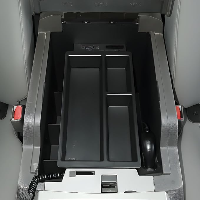 Vehicle OCD - Center Console Organizer Tray for Ford F250 / F350 SuperDuty (2011-2016) - Made in USA - SLX142