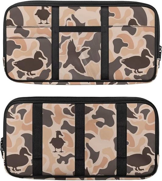 Duck Camo Car Sun Visor Organizer with Card Holder Car Sun Visor Storage Bag Hook LoopEasy Installation Universal Fit for Most Cars SUV