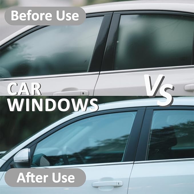 Glass Cleaner Spray - Helps Prevent Repels Rain for Exterior Car Windows