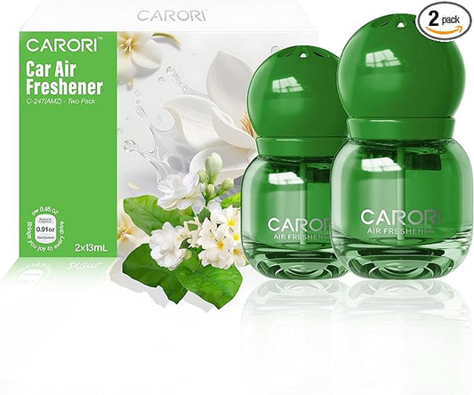 Carori Cute Car Air Freshener 2 Pack, Lightbulb-Shaped Car Fresheners, Automotive Vent Clip, Long Lasting Scent, Essential Oils, Cute Car Accessories for Women, Gardenia Scent