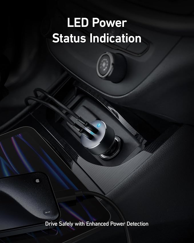Anker USB C Car Charger, 40W 2-Port PowerIQ 3.0 Type C Adapter, iPhone 17 Car Charger, PowerDrive III Duo with Power Delivery for iPhone 17/17 Pro Max/16/15/14 Series, Galaxy S24/23,AirPods and More