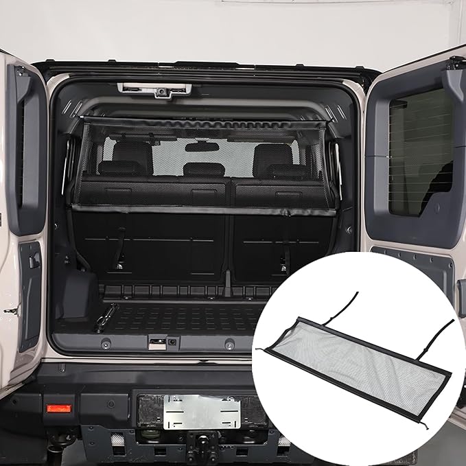 Vehicle Pet Divider Car Dog Barrier Net Pet Rear Safety Mesh Cargo Isolation Net Fence Compatible with Ineos Grenadier 2020-2025 Trunk Safety Isolation Protection net (Style A)