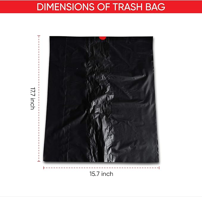 Car Trash Can Trash Bags – Multipurpose Heavy-Duty Waste Bags, Leakproof & Durable for Auto, Home, Office & Travel for Haussimple Small Medium Large Car Garbage Bins (3-Pack Roll, Large)