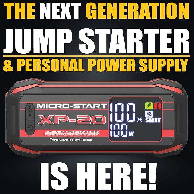 Antigravity Batteries 2000A Jump Starter – 12V Lithium Battery Booster Pack, Portable Jump Box, for up to 10.0L Gas & 8.0L Diesel Engines
