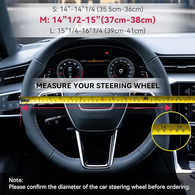 Boho Steering Wheel Cover Elastic Microfiber for Women, Universal Fit 15 inch Car SUV, Hippie Style Protector Cover, Anti-Slip, Breathable, Absorbing Sweat - 02