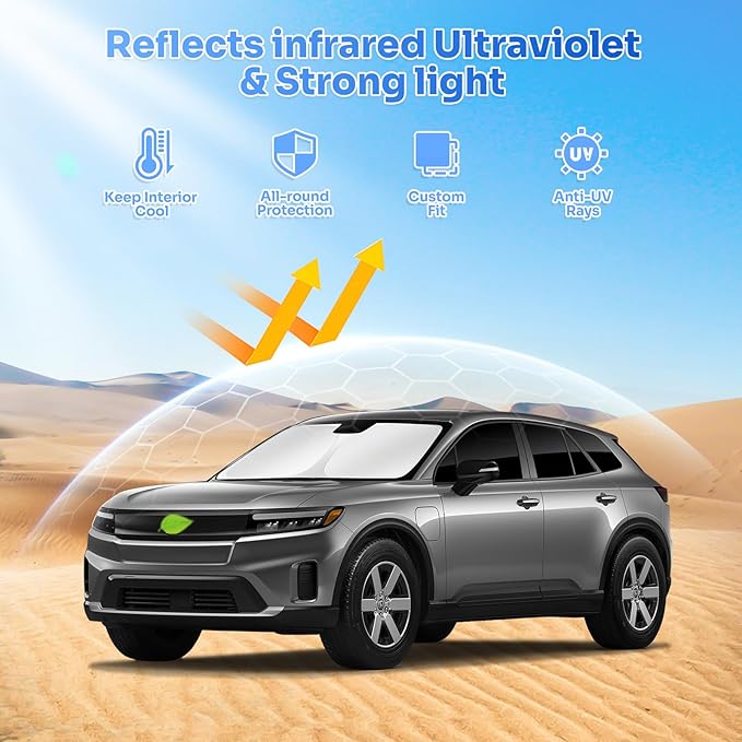 Canvcle Sunshades for 2024-2025 2026 Honda Prologue Accessories Windshield Sun Shade Side Rear Window Shade Cover Sun Visor Shield Privacy Protection for Camping Keep Vehicle Cool Black 8PCS