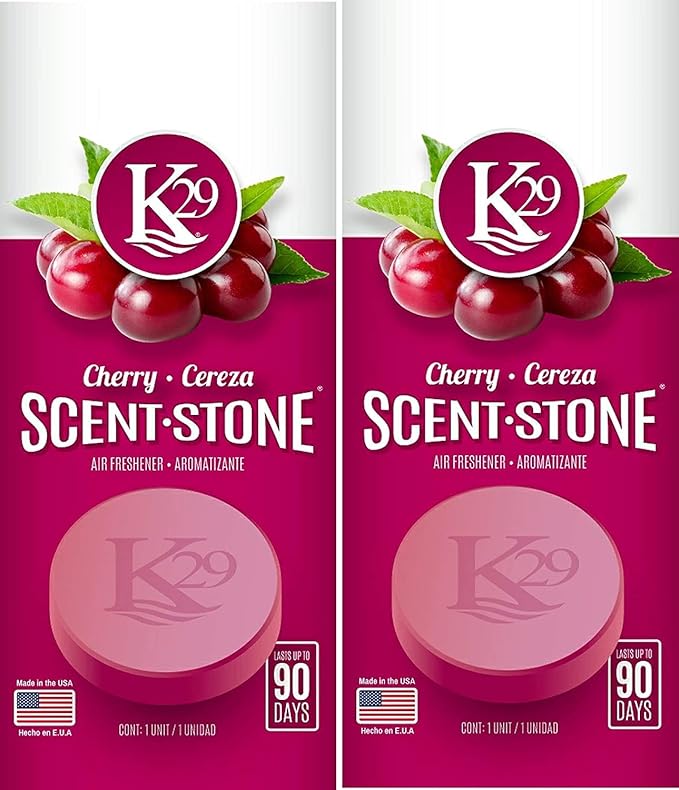 K29 Stone Air Freshener, Environmentally Safe and Long-lasting Fragrance (2 Packs, Cherry)