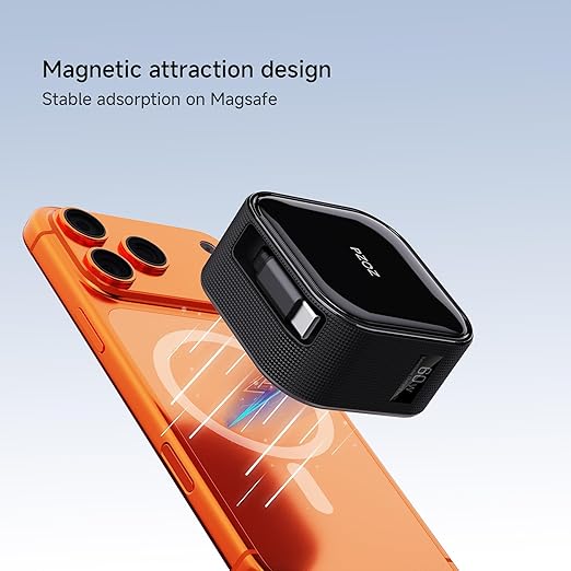 pzoz Retractable USB C Charging Cable, Two-Way Freely Retractable Charger/Data Type C for Desktop Car Cable Management Organizers Suitable iPhone/Samsung/MacBook/iPad