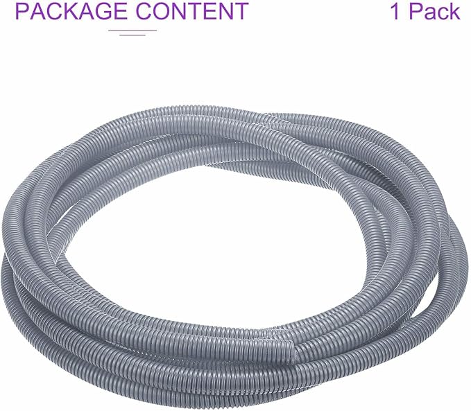 DMiotech 100ft Wire Loom Split Tubing 5/8 Inch(15.9mm) ID, Cord Protectors from Pet Flexible Conduit Cable Management for Office Home Garden, Gray