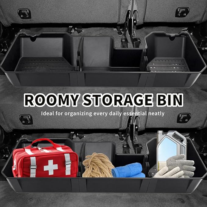 MAXDOM Under Seat Storage Fits for RAM 1500 Crew Cab 4-Door Full Size Pickup (2019-2025, RAM 1500)