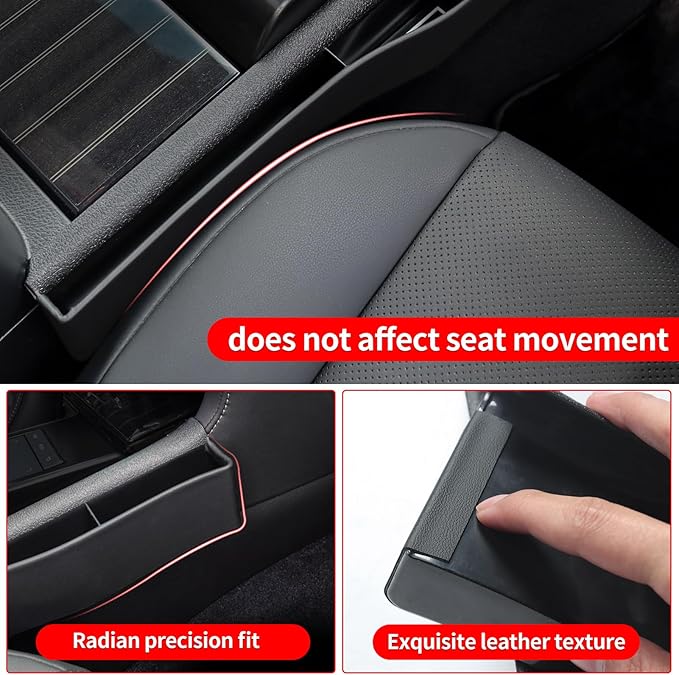 Suitable for 2010-2023 Lexus GX460 Seat Gap Storage Box Lexus 400 Central Control Storage Box Modification (2022-2023 Black-copilot)