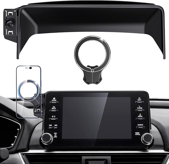 Magnetic Phone Holder for Honda Accord 2018 2019 2020 2021 2022 (10th Gen): for Magsafe Car Screen Mount Accessories Compatible with Touchscreen, All Phone iPhone, 360° Rotation Dashboard Stand