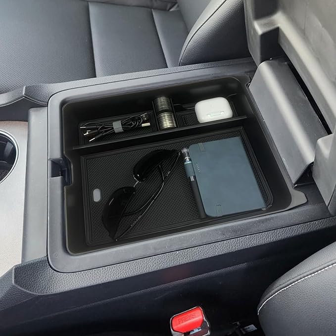 Zxiaochun Center Console Organizer Tray for 2023 2024 2025 2026 Honda Pilot & 2024 2025 2026 Honda Passport & 2024 2025 2026 Ridgeline Accessories, Armrest Box Storage Organizer Divider