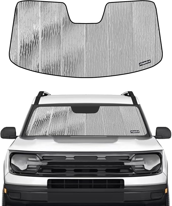 Pigenius Windshield Sun Shade for Ford Bronco Sport 2021-2026 Front Window Sunshade - AstraGuard