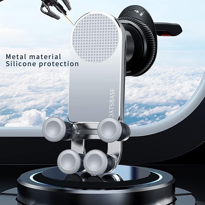 Z Fold Car Mount, [Without CASE] Aluminum Universal Vent Z Fold 6 Acessories for Galaxy Z Fold 7 6 5 4 3 2 S25 Ultra Pixel 9 Pro Fold iPhone 16 15