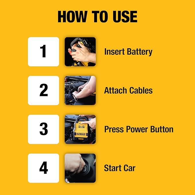 DeWalt DXAE20VBBK Battery Booster with 20V XR 5 AH Lithium-Ion Battery and DCB115 Battery Charger