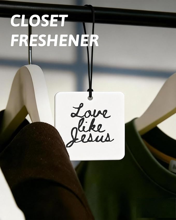 Black Christian Car Air Freshener 4 Pcs, Coquette Black Bow Bible Verse Religious Hanging Air Freshener for Cars Closet Drawer Books, Cute Christian Car Accessories Mirror Decor for Women