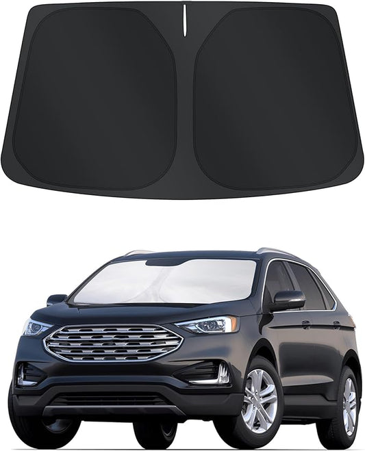 TINGLU Sun Shade for Nissan Pathfinder 2022-2024 2025 2026 Accessories Windshield Sun Shade Window Shade UV Rays Protection Sun Visor Cover with Steering Wheel Sunshade Storage Bag