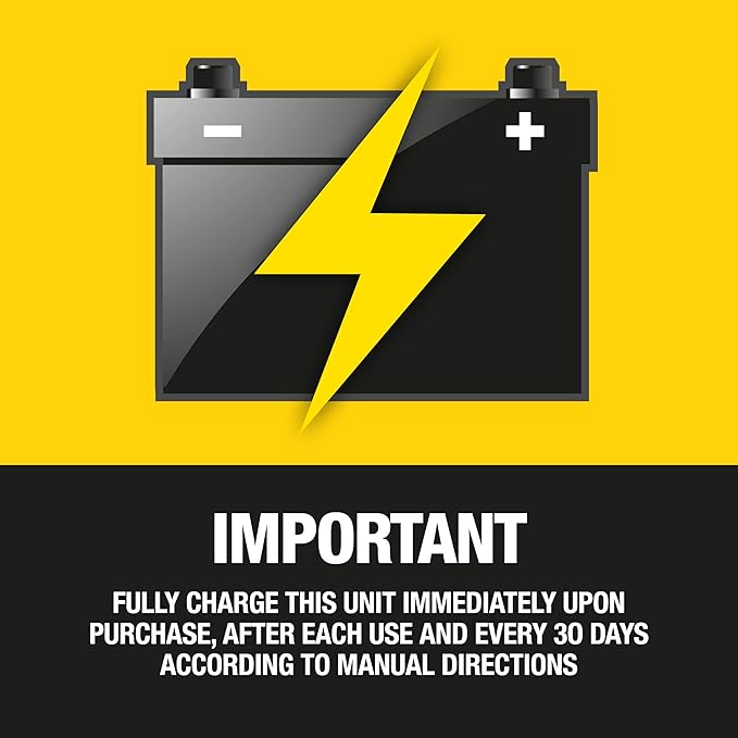 STANLEY J5C09 1000 Peak Amp Automotive Jump Starter, Portable Power – 2.1A/10W USB Port, 12V Outlet, 120 PSI Air Compressor for Tires, Bikes & Sports Equipment