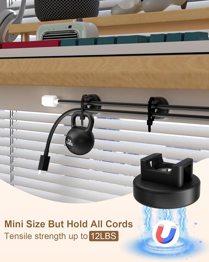 15 PCS Magnetic Zip Tie Mounts, Black Magnetic Wire Holder Multipurpose & Releasable Nylon Cable Ties & Cable Tie Mounts Base and Tapping Screws for Car and Office Supplies(85 Pcs 22mm)