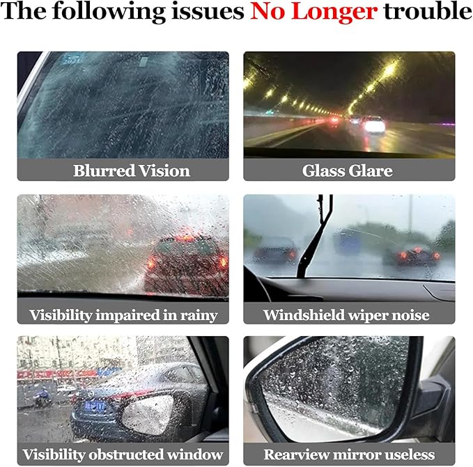 Glass Cleaner Glass Oil Film Cleaner for Car, Windshield Cleaner Tool for Automotive Windshield, Window, Mirror, Improve Windshield Clarity and Visibility for Safe Driving (1)