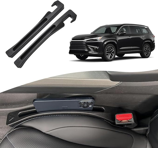 Car Seat Gap Filler for for Lexu-s TX TX350/500h/500h+ 2024-2026 Gap Filler Organizer Stop Things from Dropping Customized Interior Accessories Black, 2 Pack