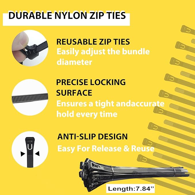 Magnetic Zip Tie Mounts 22mm Compact Cable Holder - Multipurpose Magnetic Wire Management Bases with 30 Reusable Zip Ties, 15 Magnets for Cord Organizer(Damage-Free)