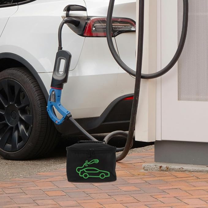 ULTECHNOVO Electric Car Charger Organizer Bag Heavy Duty Waterproof Cable Storage Portable Ev Charging Case for Electric Charging Cables Accessories
