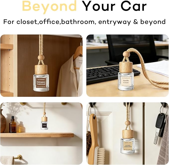 Car Air Freshener Hanging 2 Pack, Air Freshener Diffuser for Cars, Air Fresheners Diffuser oil For Car,Car Air Freshener For Women