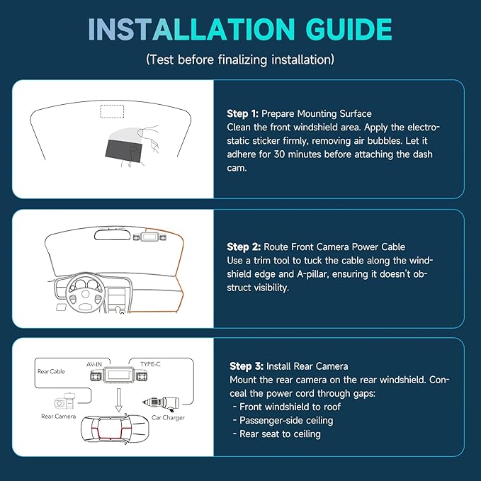 Neideso 4 Channel Dash Cam Front Rear, Free 64G Card Included, AI Fatigue Driving Monitor, 360° View 4K 2160P Dash Camera for Cars, 5G WiFi GPS, 8 IR Lamps Night Vision, 24H Parking Mode, N700Pro