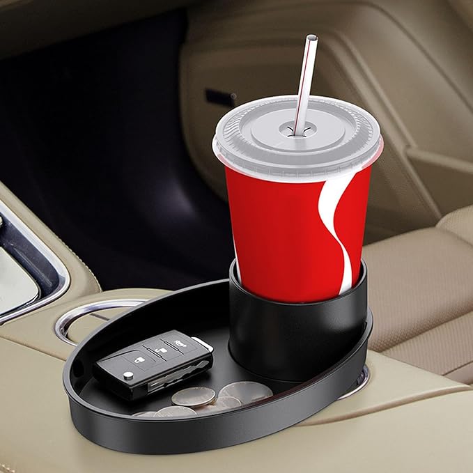 Asixxsix Car Seat Snack Tray, Travel Tray for Kids Car Seat, Stroller, Booster and Anywhere with Cup Holder, Cup Holder Tray for Snacks, Car Seat Tray for Kids Travel, Toddler Road Trip