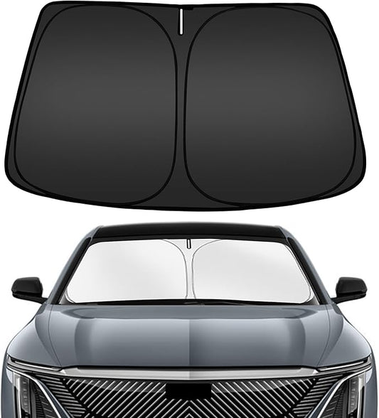 ARISMOTOR Windshield Sun Shade for Cadillac Lyriq Electric 2023-2025 2026, Custom Fit Foldable Front Window Sunshade Sun Visor Protector, Block UV Rays Keep Your Car Cooler